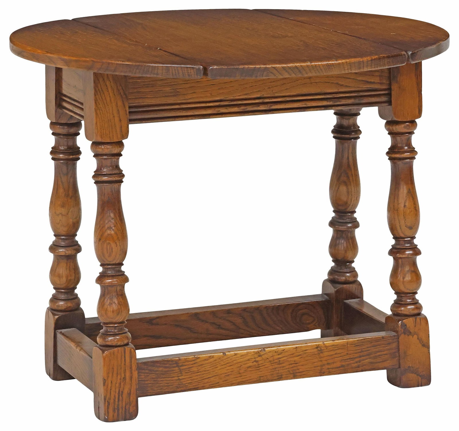 DIMINUTIVE ENGLISH OAK DROP-LEAF SIDE TABLE (1 of 5)