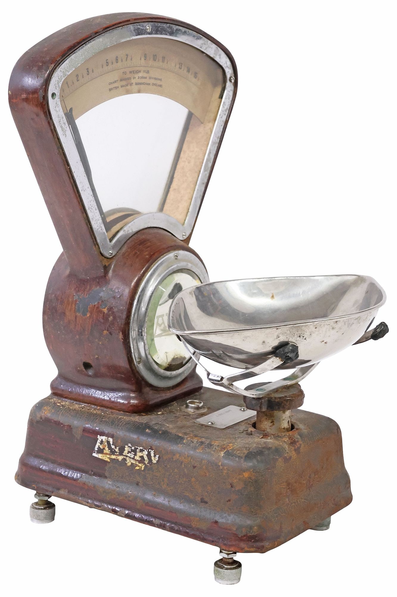 LARGE ENGLISH W & T AVERY LIMITED SHOP COUNTER SCALE (1 of 9)
