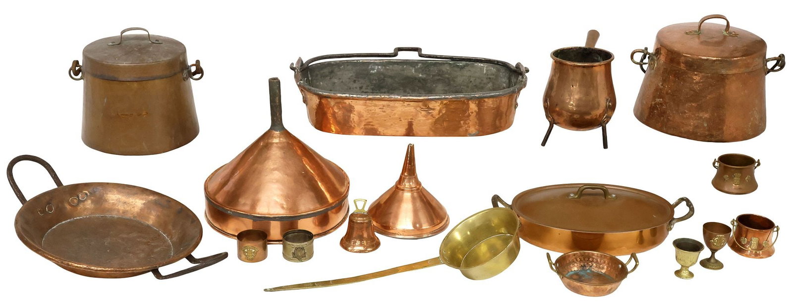 (20) FRENCH COPPER & OTHER METAL KITCHENWARE & HOUSEWARE (1 of 8)