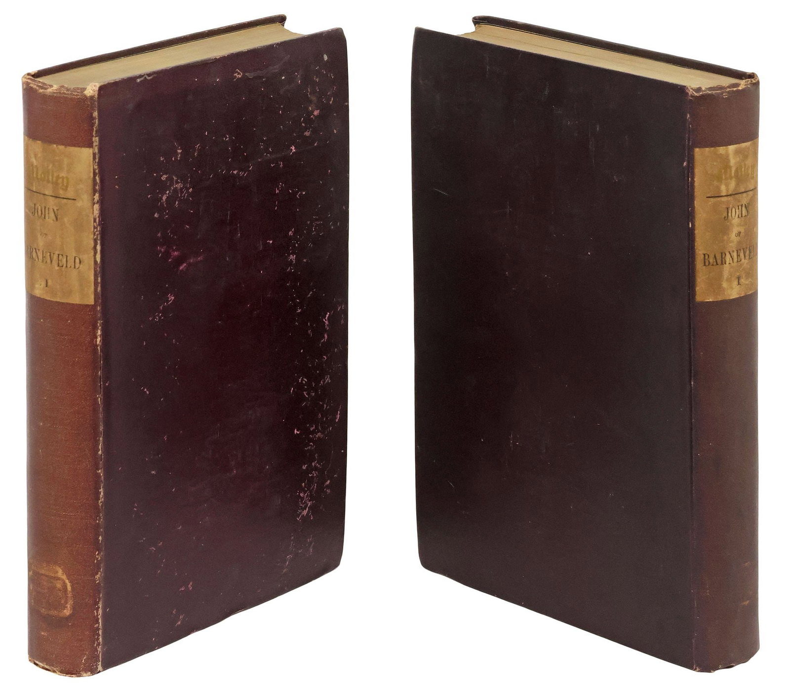 BOOK, 2VOL: "THE LIFE AND DEATH OF JOHN BARNEVELD" DUTCH, PUB. 1879 (1 of 7)
