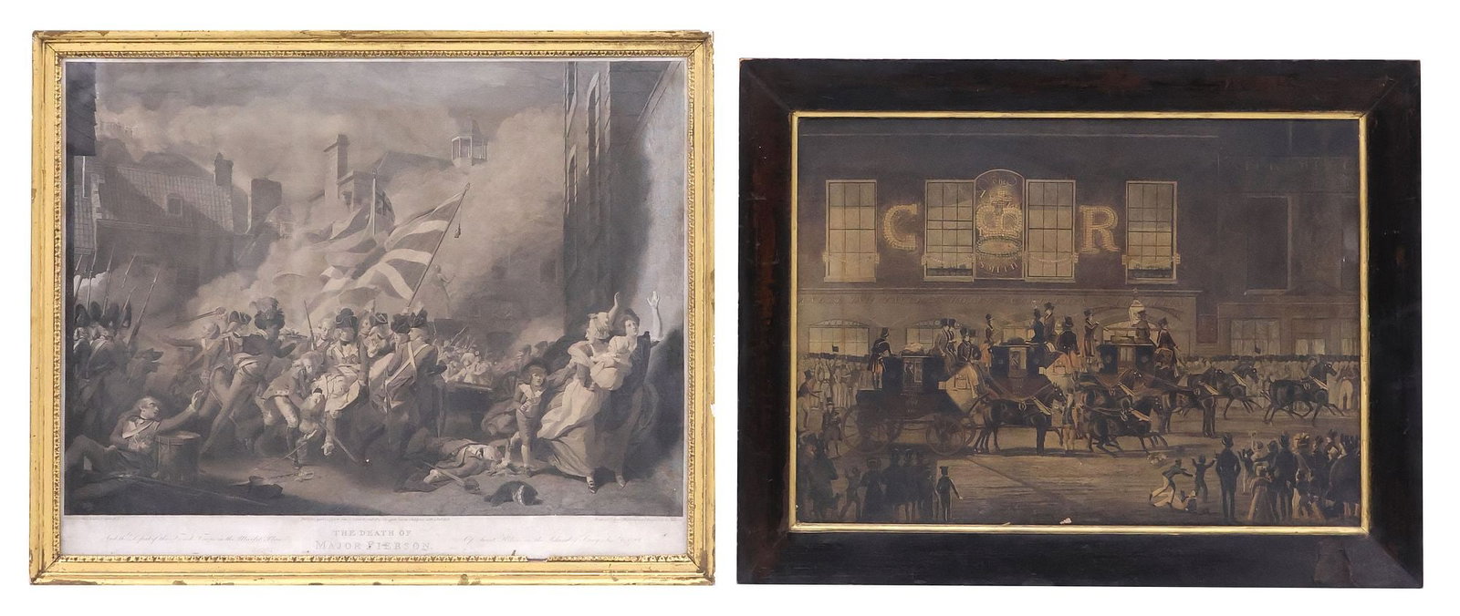 (2) ENGLISH SCHOOL PRINTS AFTER JOHN COPLEY (D.1815) & JAMES POLLARD (D.1867) (1 of 6)