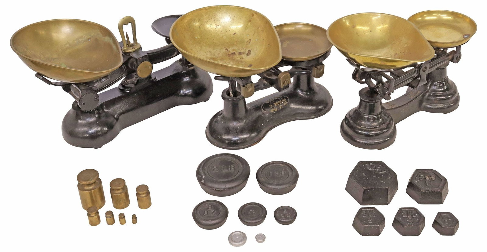 (3) ENGLISH CAST IRON SHOP COUNTER & KITCHEN SCALES (1 of 12)
