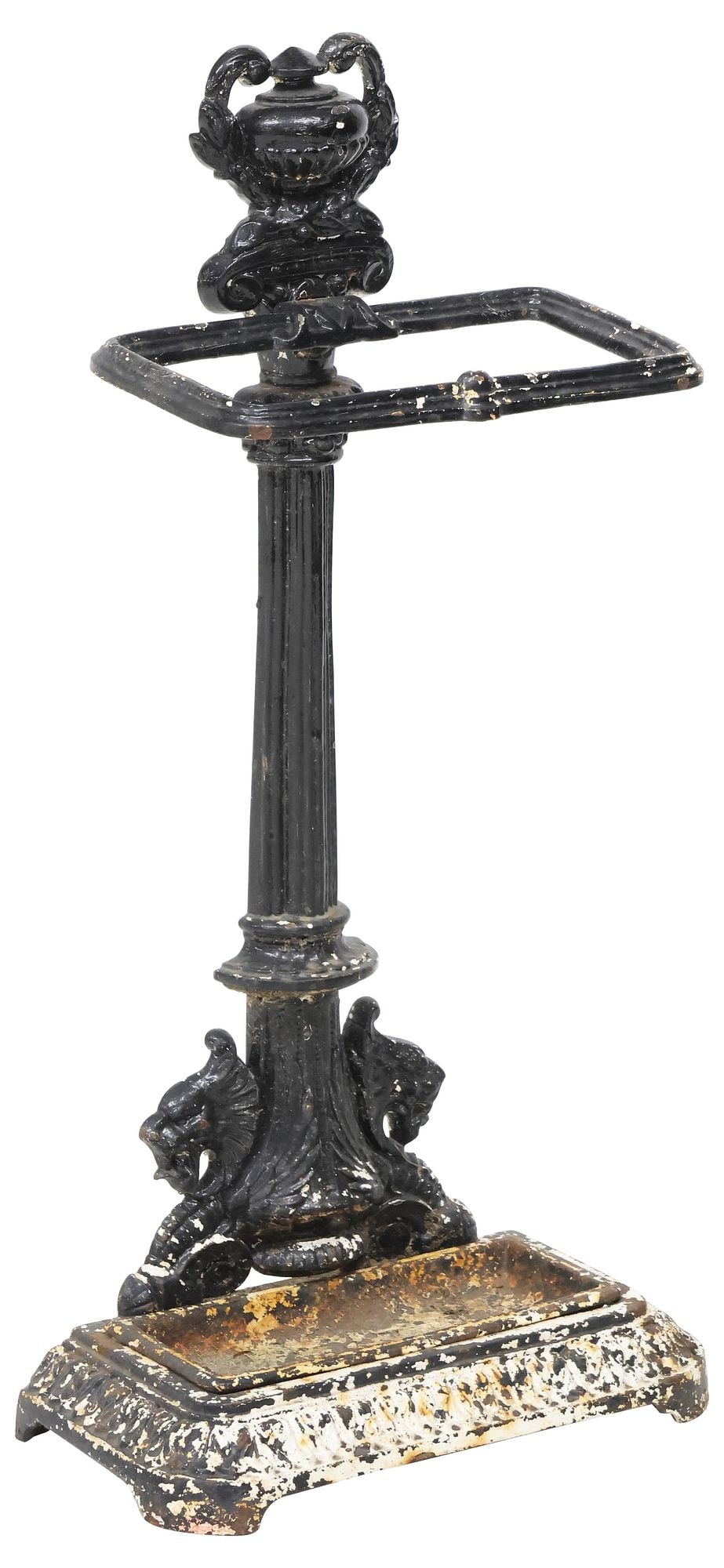 ENGLISH VICTORIAN CAST IRON UMBRELLA / STICK STAND (1 of 4)