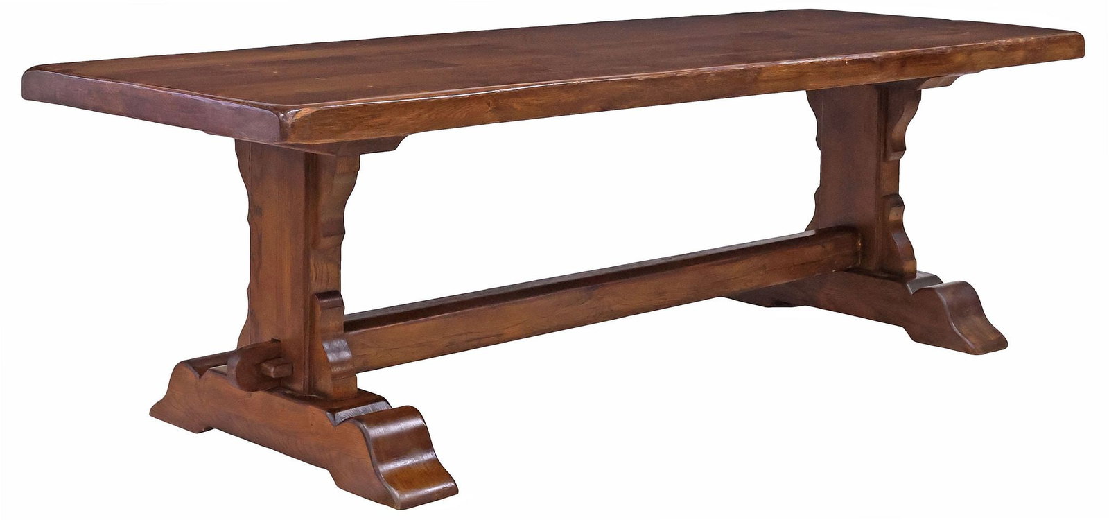 FRENCH PROVINCIAL OAK MONASTERY / REFECTORY TABLE, 99"L (1 of 4)
