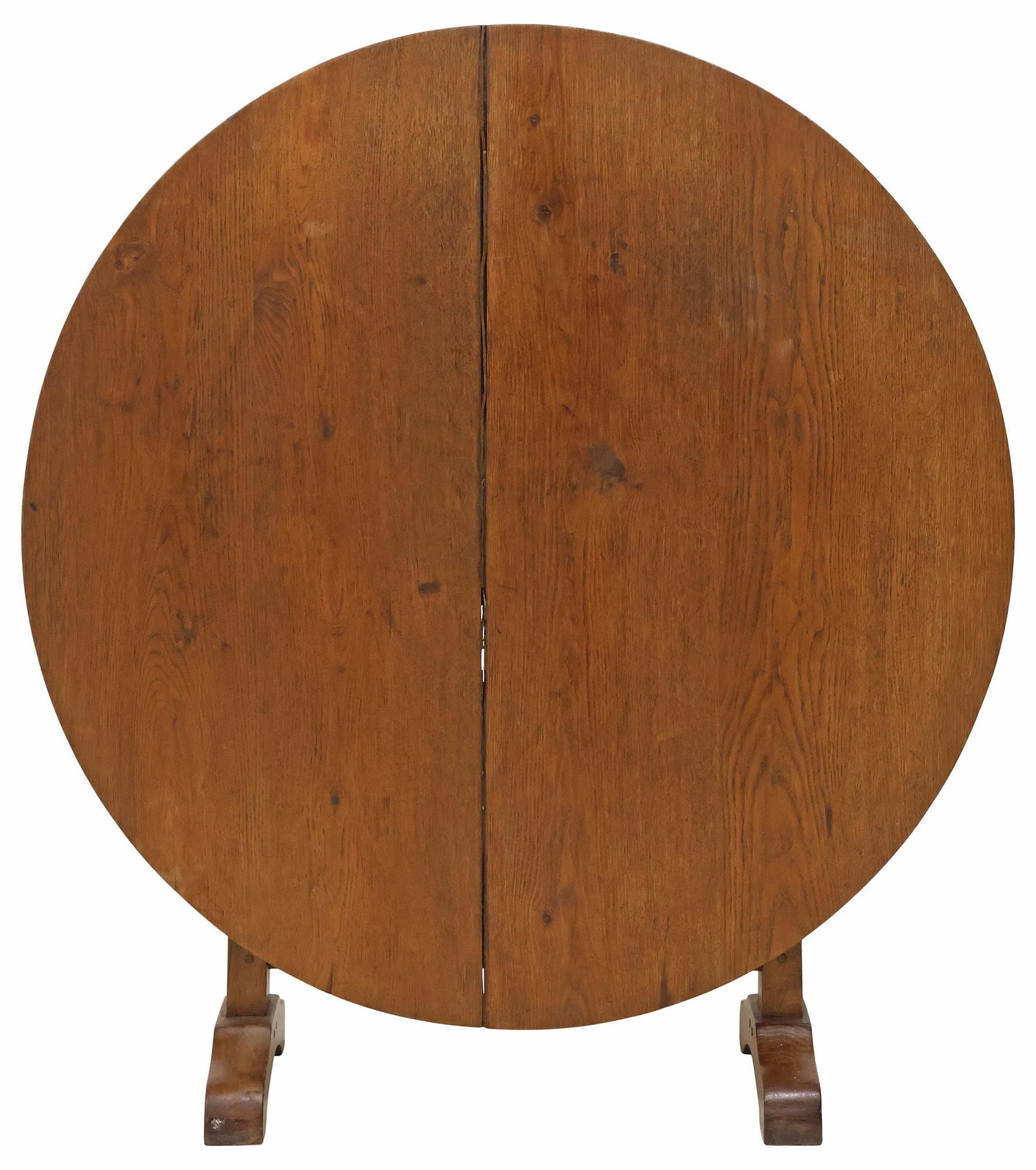 FRENCH PROVINCIAL OAK TILT-TOP WINE TASTING TABLE (1 of 5)