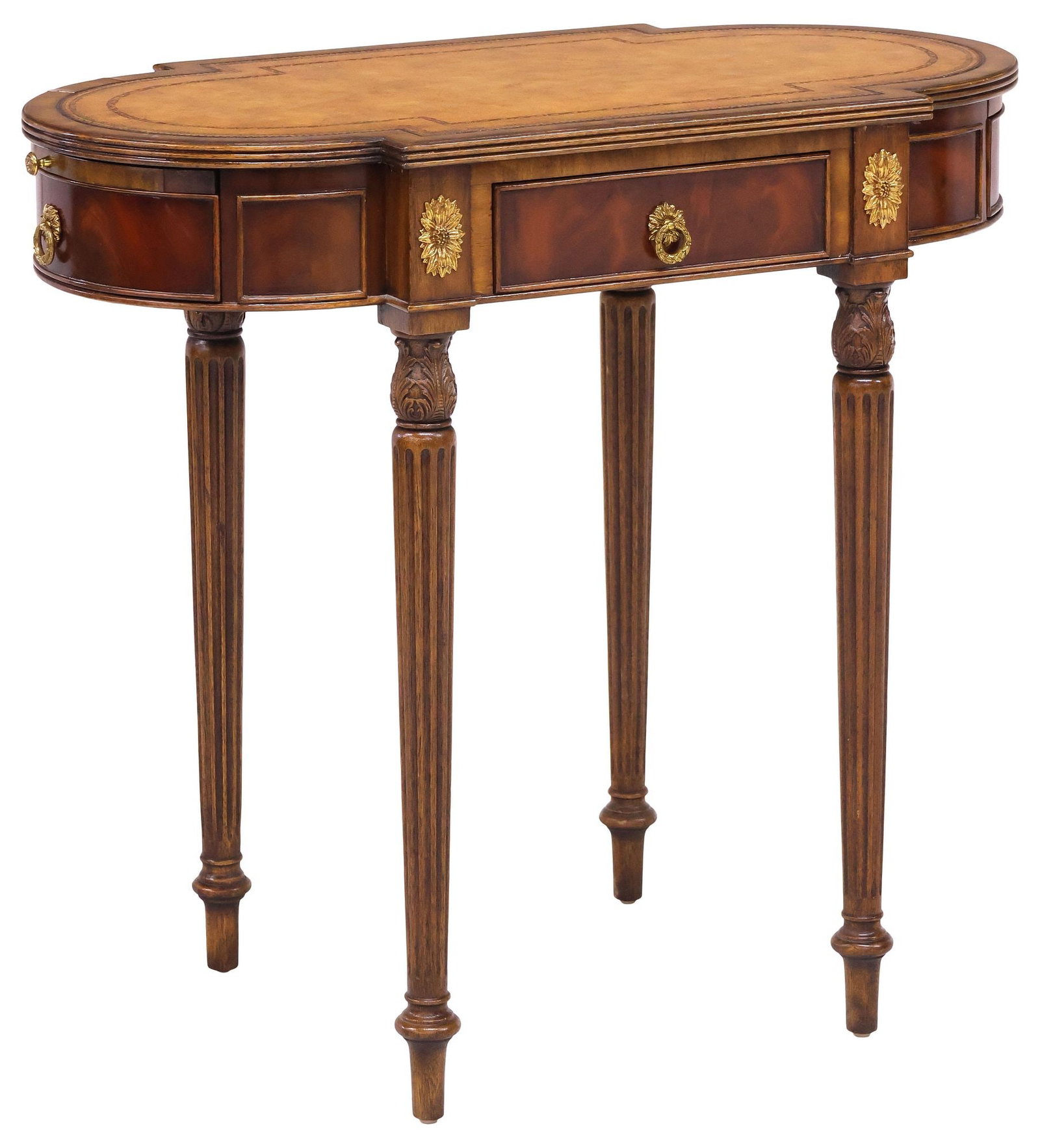 MAITLAND-SMITH LOUIS XVI STYLE LEATHER-TOP MAHOGANY WRITING TABLE (1 of 6)