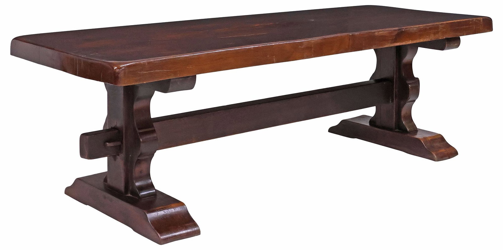 FRENCH PROVINCIAL OAK MONASTERY / REFECTORY TABLE, 97"L (1 of 4)