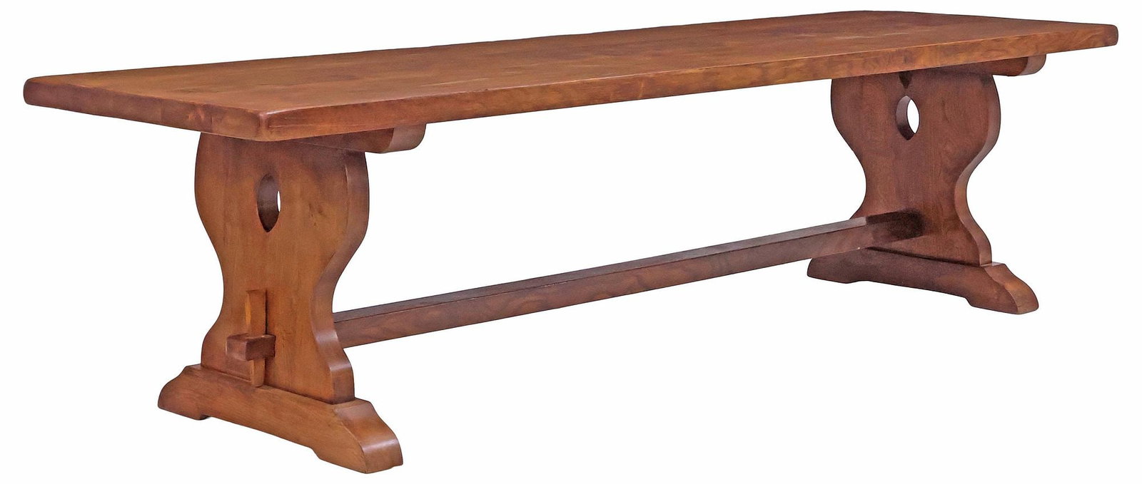 FRENCH PROVINCIAL OAK MONASTERY / REFECTORY TABLE, 118"L (1 of 4)