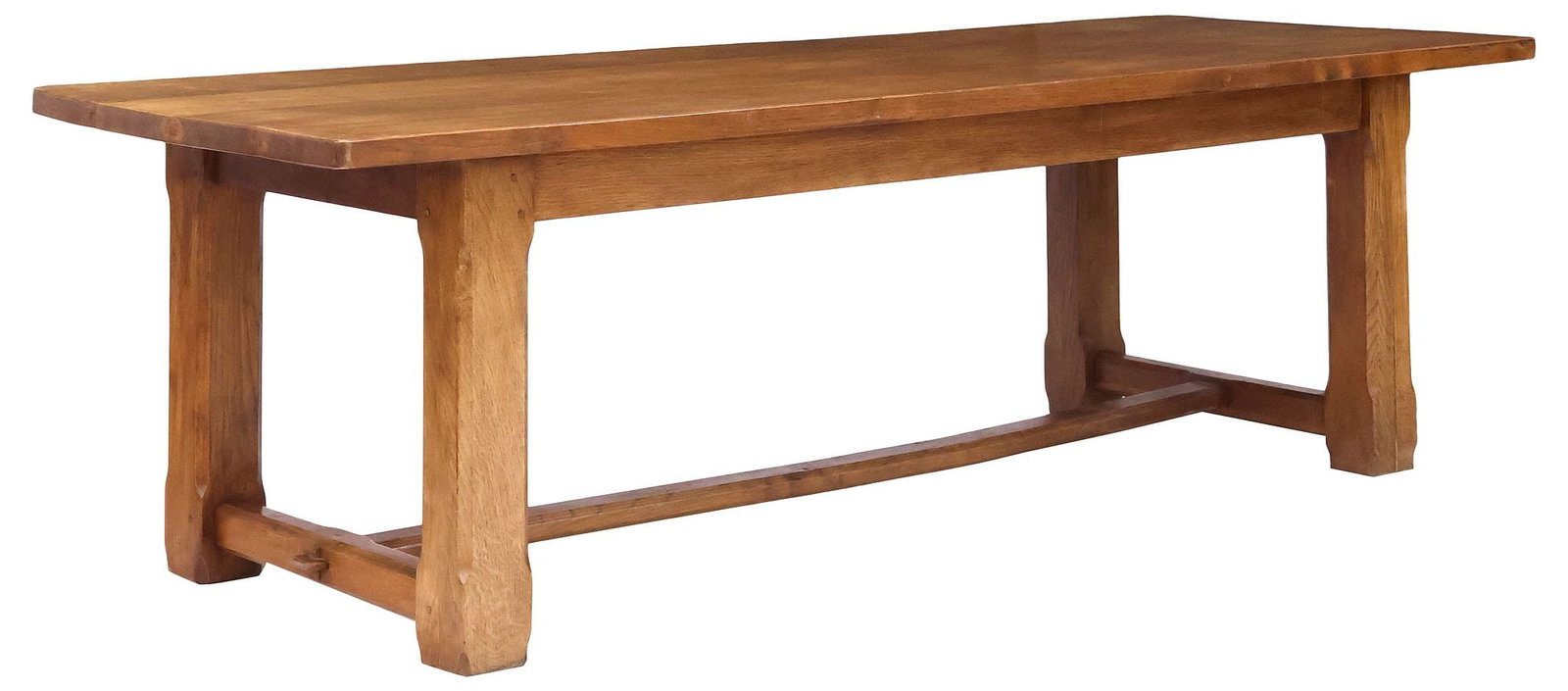 FRENCH PROVINCIAL OAK FARMHOUSE DINING TABLE, 98.5"L (1 of 4)