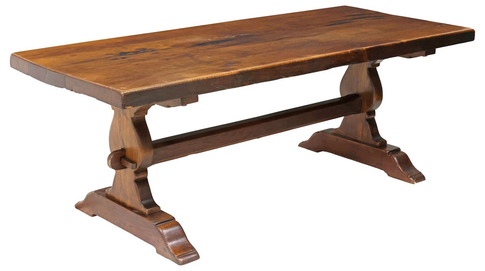 FRENCH PROVINCIAL OAK MONASTERY / REFECTORY DINING TABLE (1 of 4)