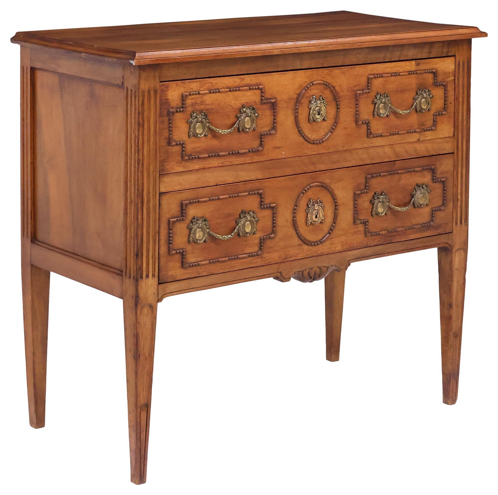 MAISON KRIEGER FRENCH LOUIS XVI STYLE WALNUT COMMODE (1 of 7)