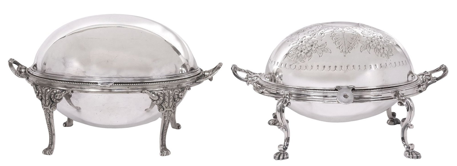 (2) SILVERPLATE ROLL-TOP ENTREE SERVING DISHES (1 of 7)