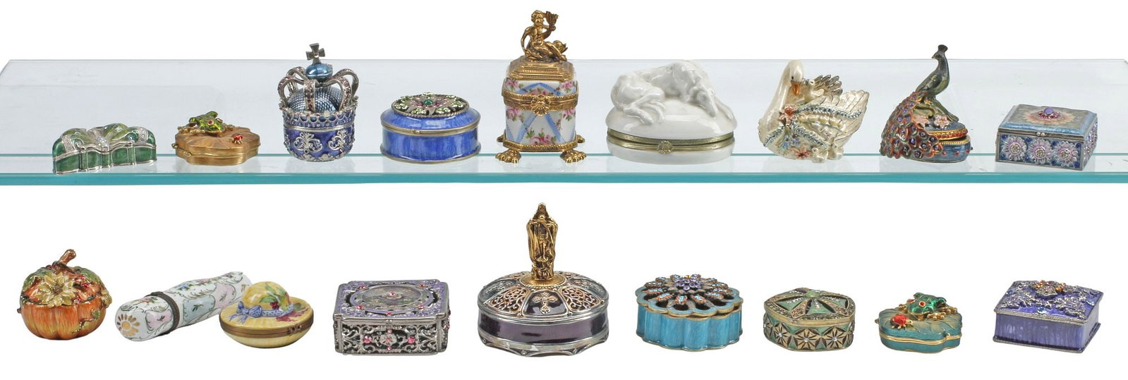 (18) COLLECTION OF ENAMELED VANITY / TRINKET BOXES (1 of 6)