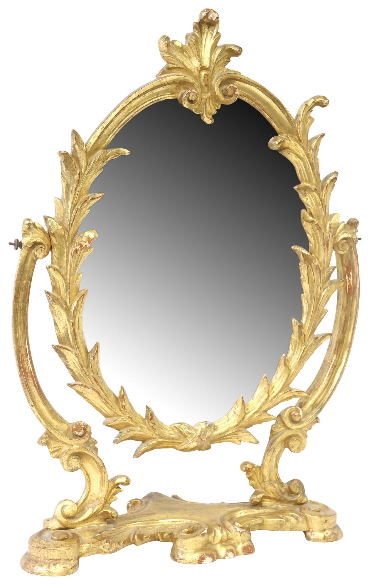 ITALIAN ROCOCO STYLE GILTWOOD TABLETOP VANITY / DRESSING MIRROR (1 of 6)