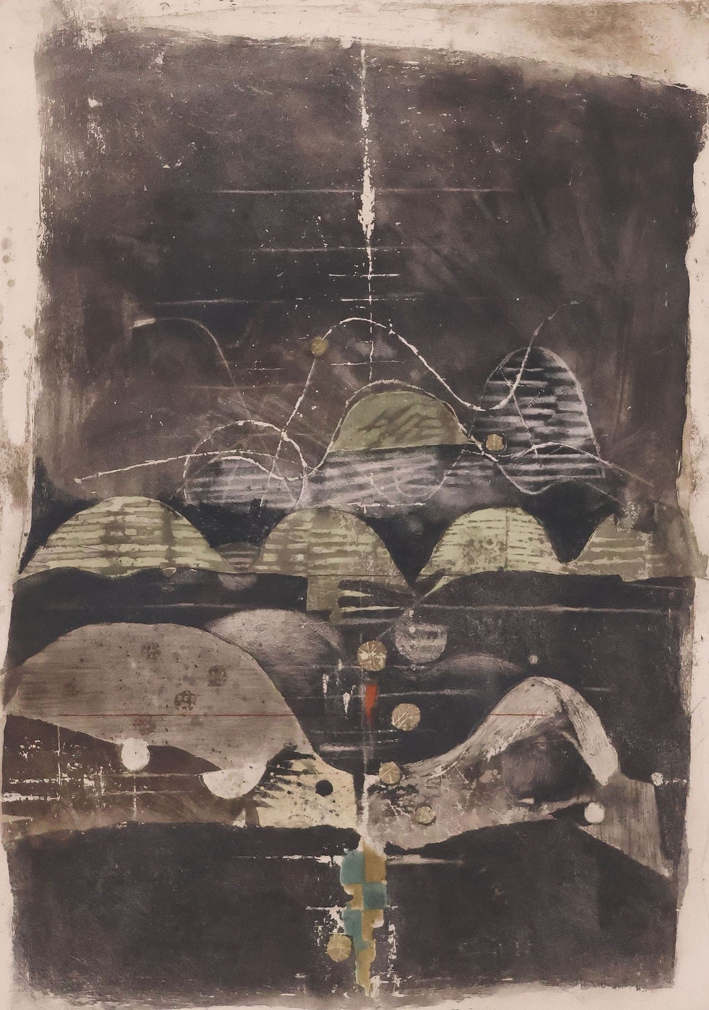 JOHNNY FRIEDLAENDER (1912-1992) AQUATINT ETCHING, 'PAYSAGE LE SOIR' (1 of 4)
