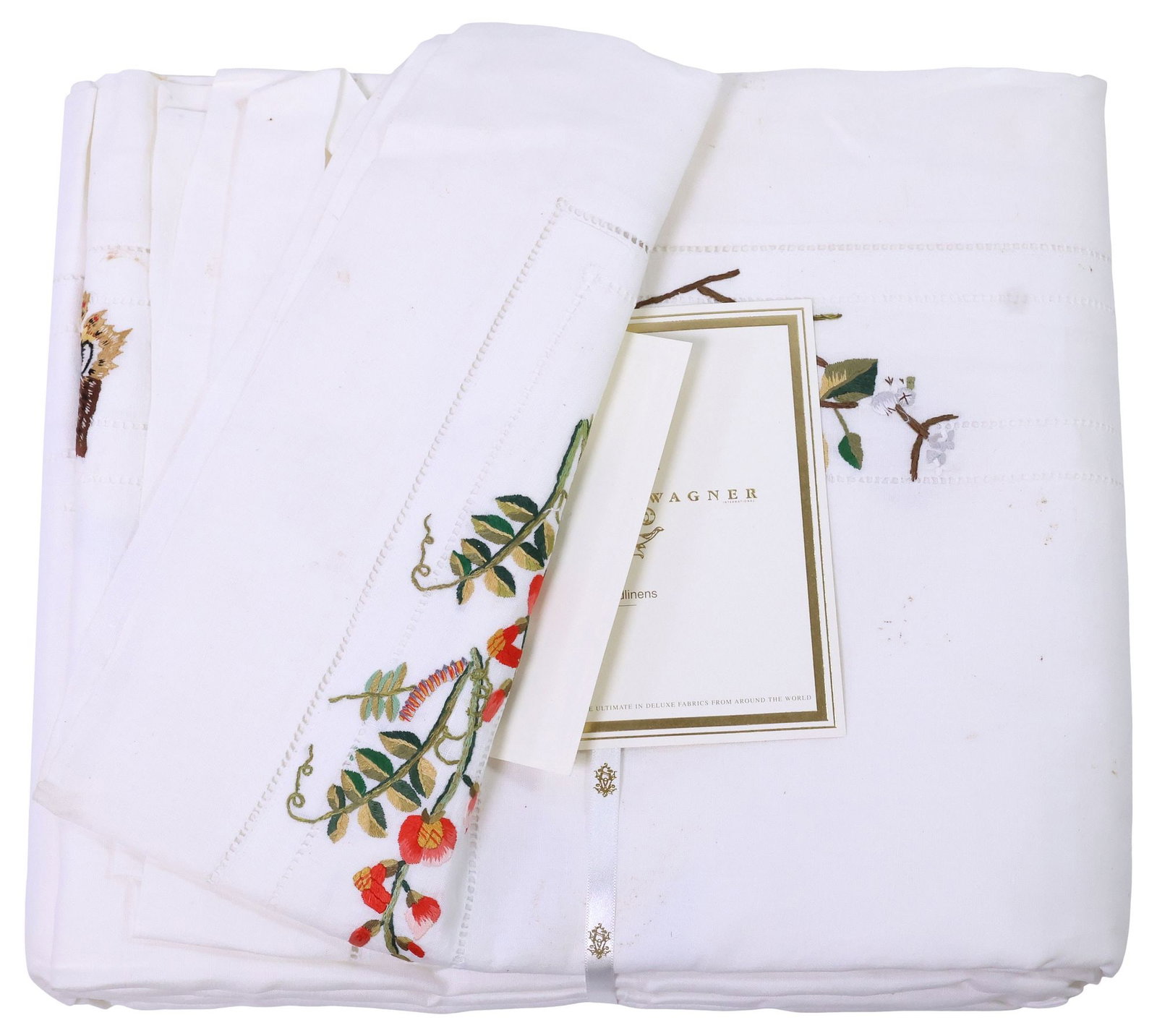 SHERLE WAGNER 'SUMMER GARDEN' KING-SIZE LINEN DUVET COVER (1 of 5)