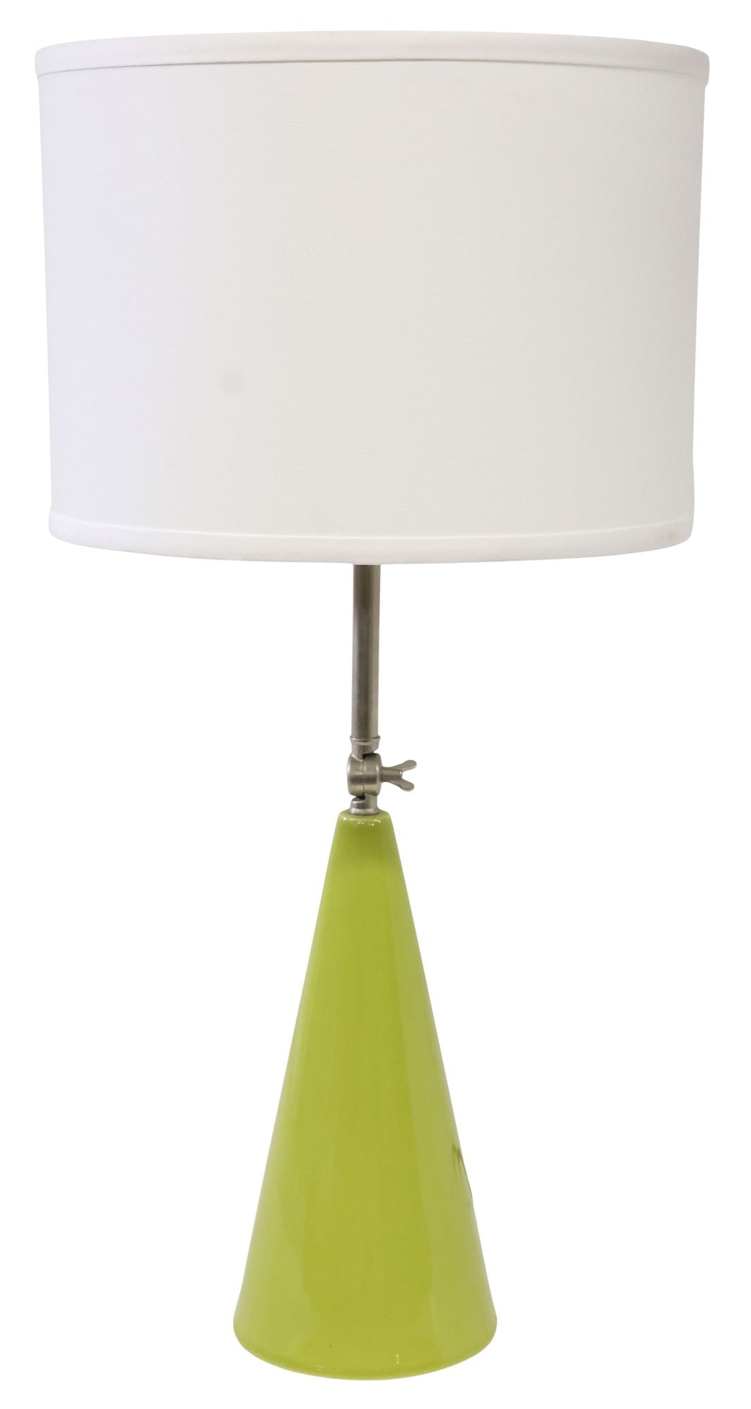 DESIGNER SHERLE WAGNER 'CONE' ADJUSTABLE GLAZED CERAMIC 1-LT TABLE LAMP (1 of 9)