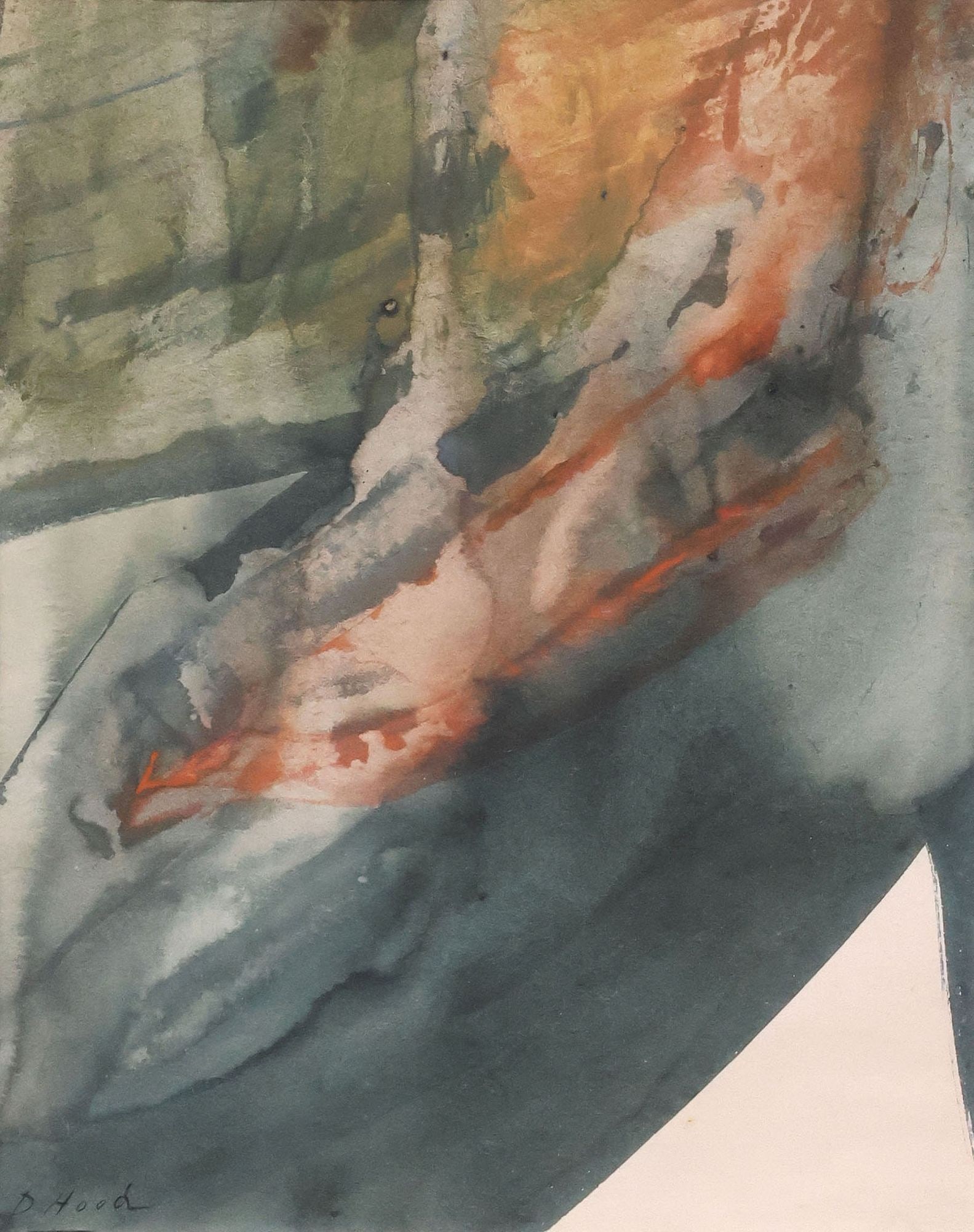 DOROTHY HOOD (TEXAS, 1918-2000) ABSTRACT WATERCOLOR PAINTING (1 of 8)