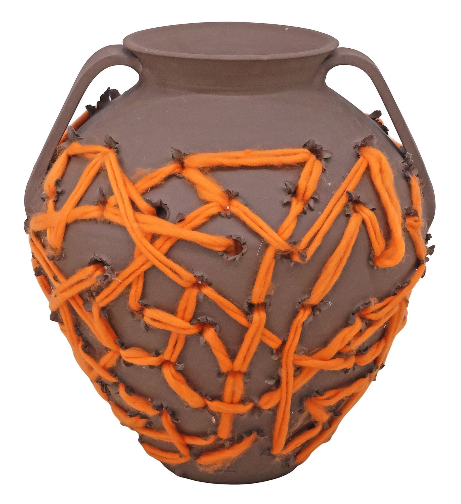 ARTISAN ANTONIO PERIERA FOR 'LOEWE WEAVES' PROJECT DESIGNER WOVEN CLAY VASE (1 of 7)