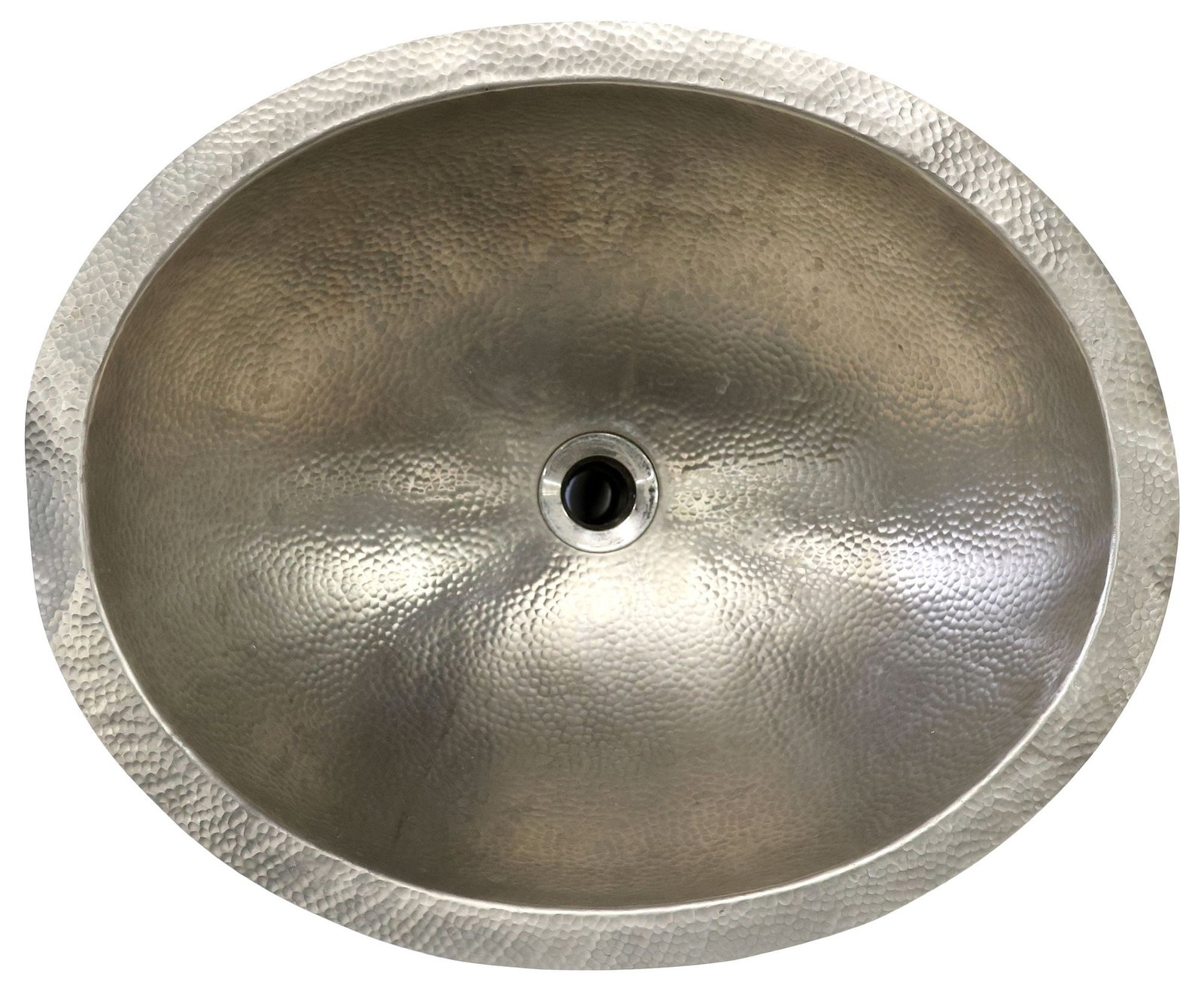 LINKASINK HAMMERED STAINLESS STEEL OVAL SINK BASIN, MODEL BLD103 (1 of 6)