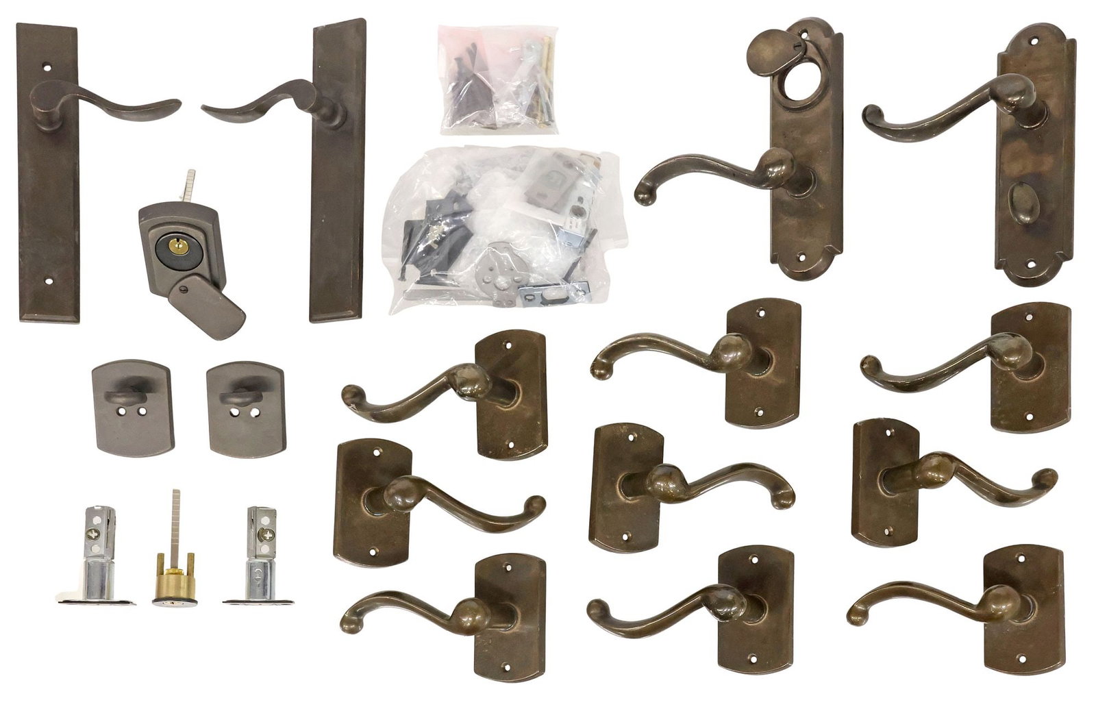 (LOT) LARGE COLLECTION OF ROCKY MOUNTAIN DOOR HARDWARE (1 of 9)