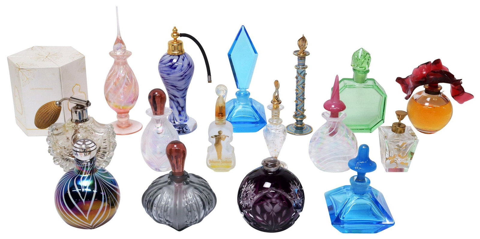 (19) LALIQUE & OTHER ART CRYSTAL PERFUME / SCENT BOTTLES (1 of 5)