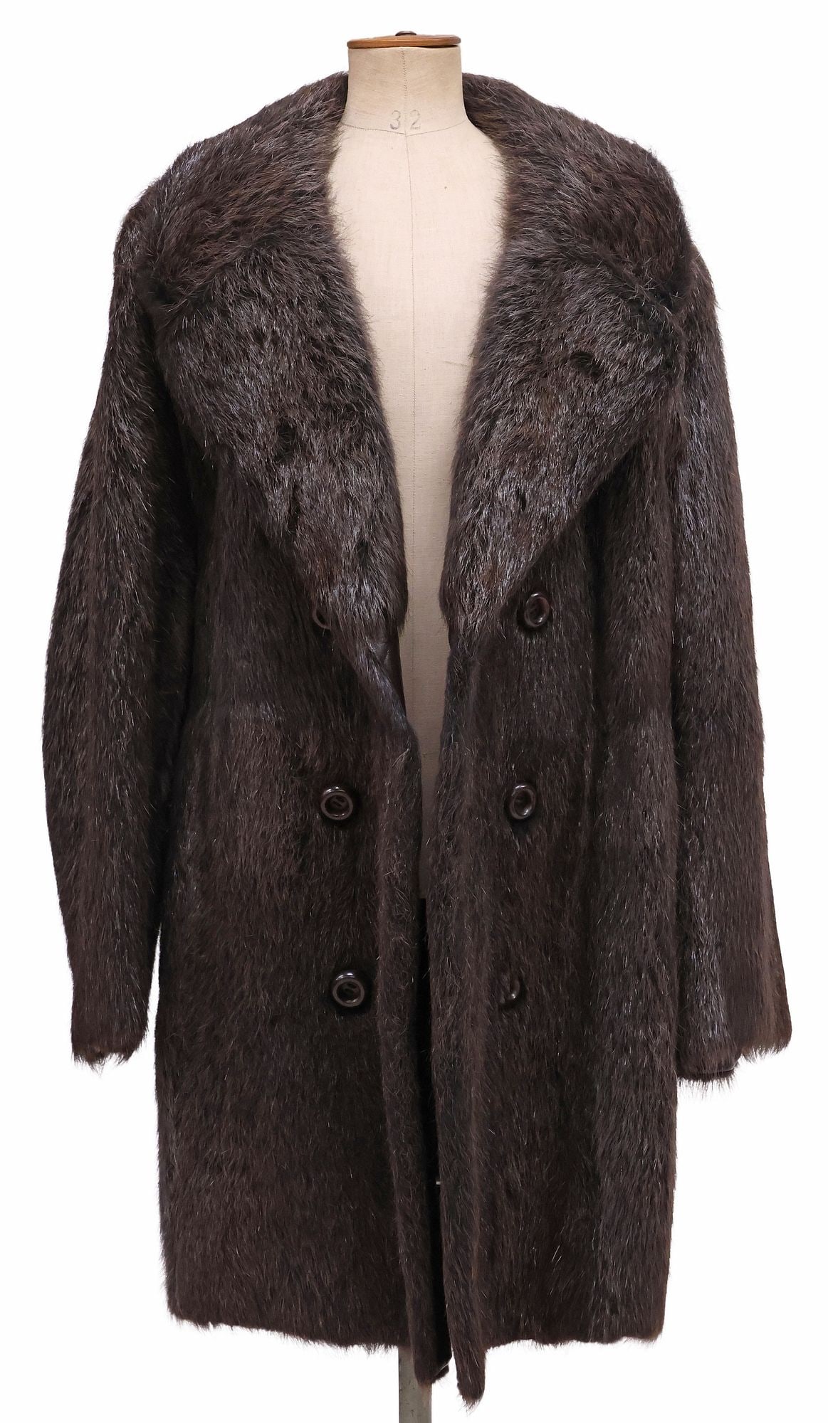 LADIES LEVY MONSIEUR BERLIN DOUBLE-BREASTED FUR COAT (1 of 5)