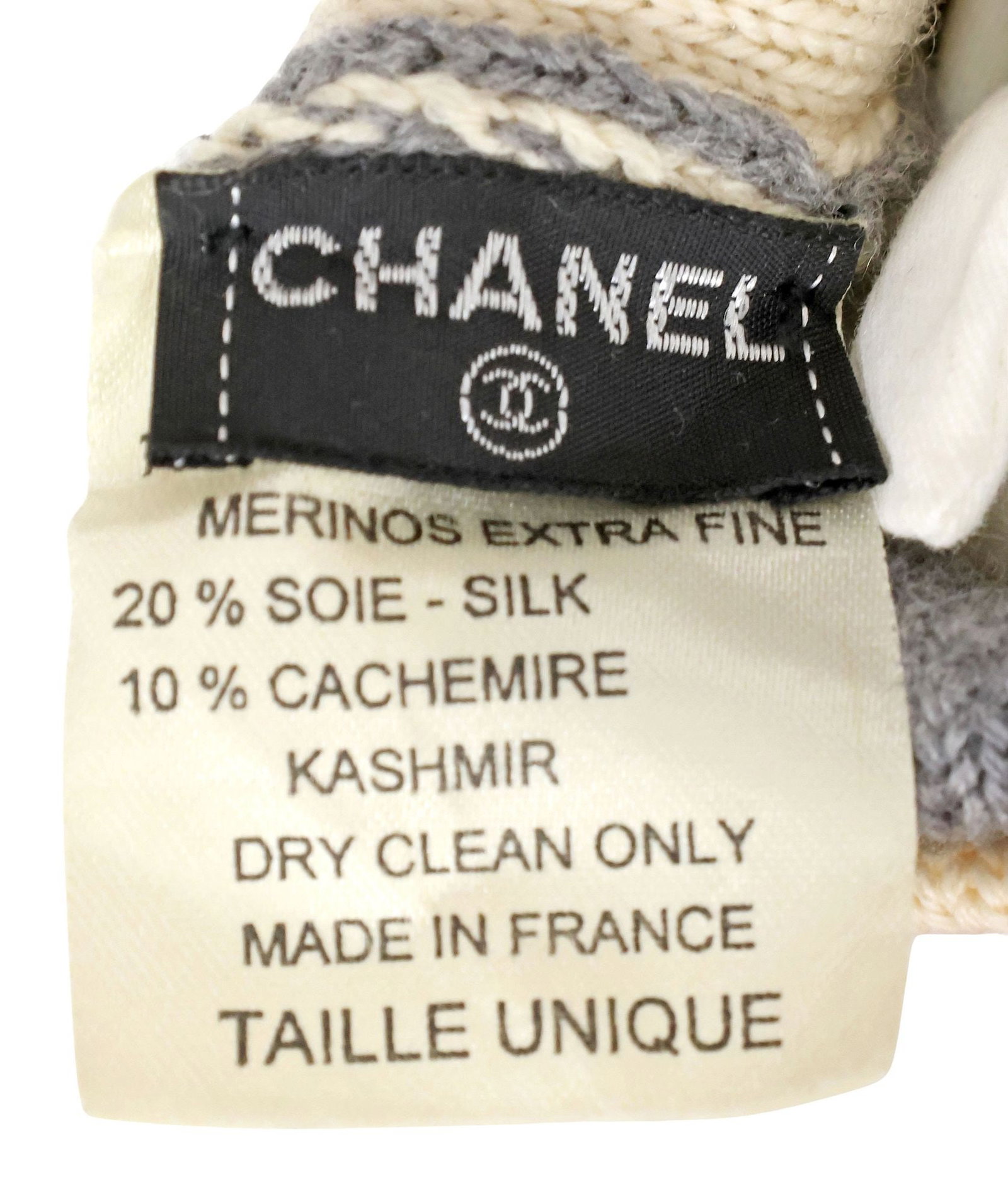DESIGNER CHANEL 'CC' MONOGRAM KNIT THROW PILLOW - 6