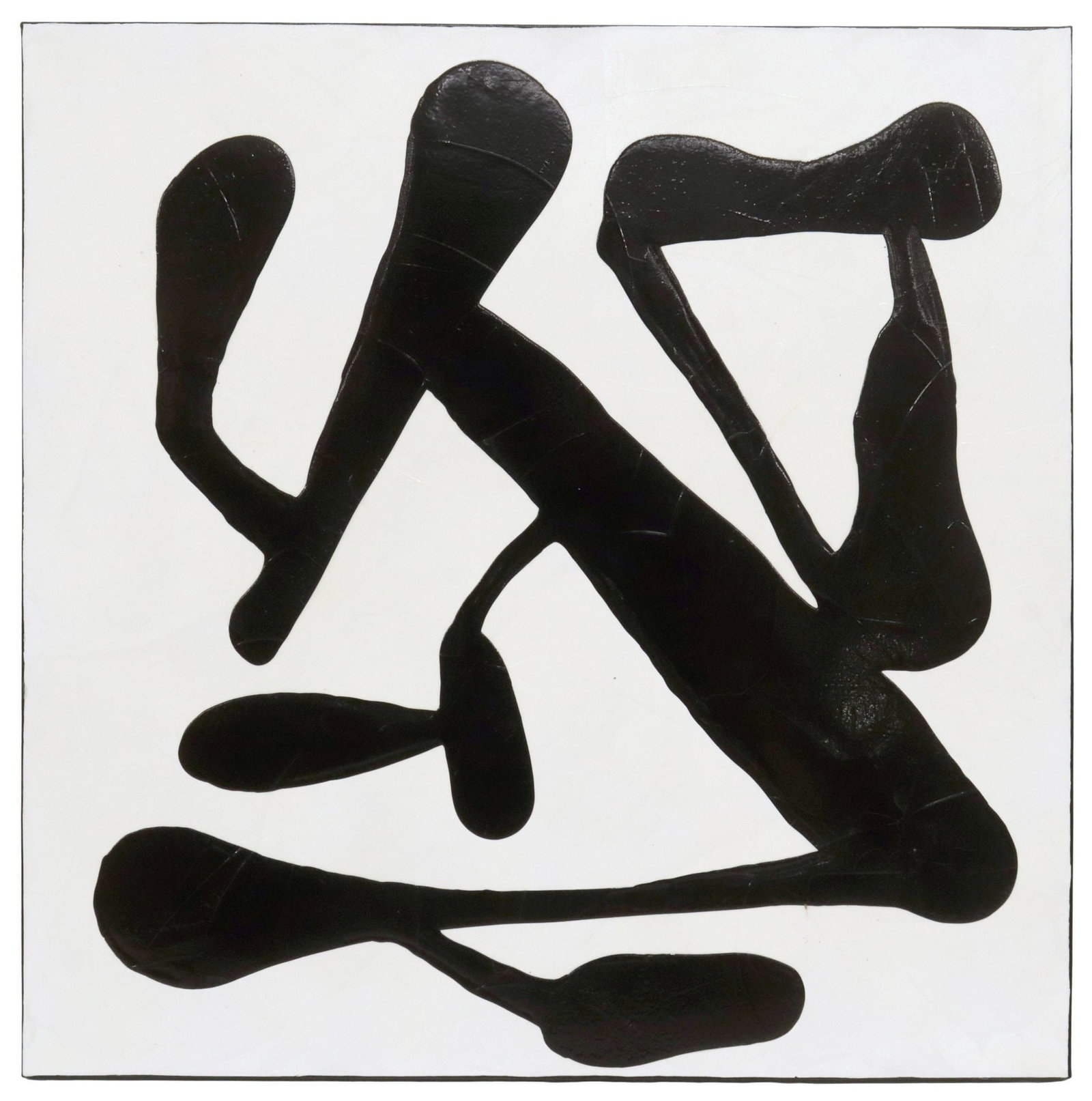 PETRONELLA GREER (B.1945) PAINTING, 'THREADS THAT REMAIN,' 36" X 36": Gallery-wrapped acrylic on canvas painting, "Threads that Remain," signed verso Petronella Greer (Texas, b.1945), titled on back stretcher, accompanied by certificate of authenticity issued by the art