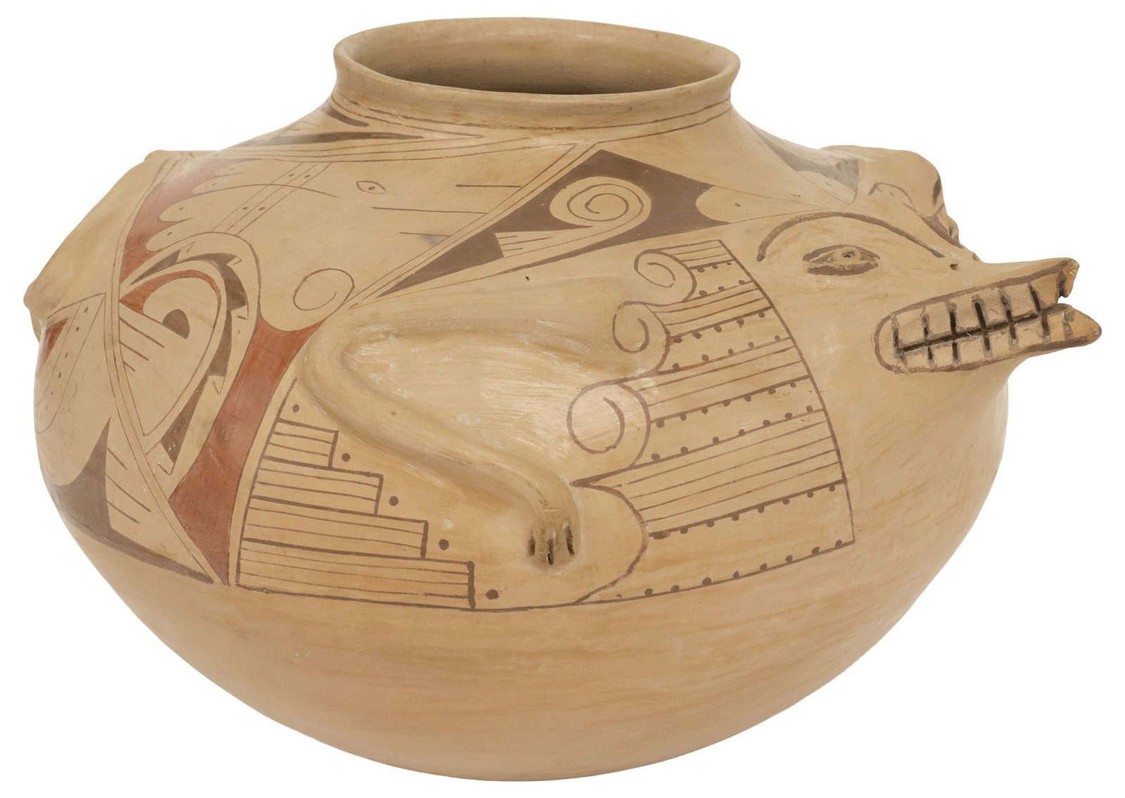 LARGE YOLANDA LOPEZ MATA ORTIZ ANIMAL EFFIGY POTTERY VESSEL (1 of 9)