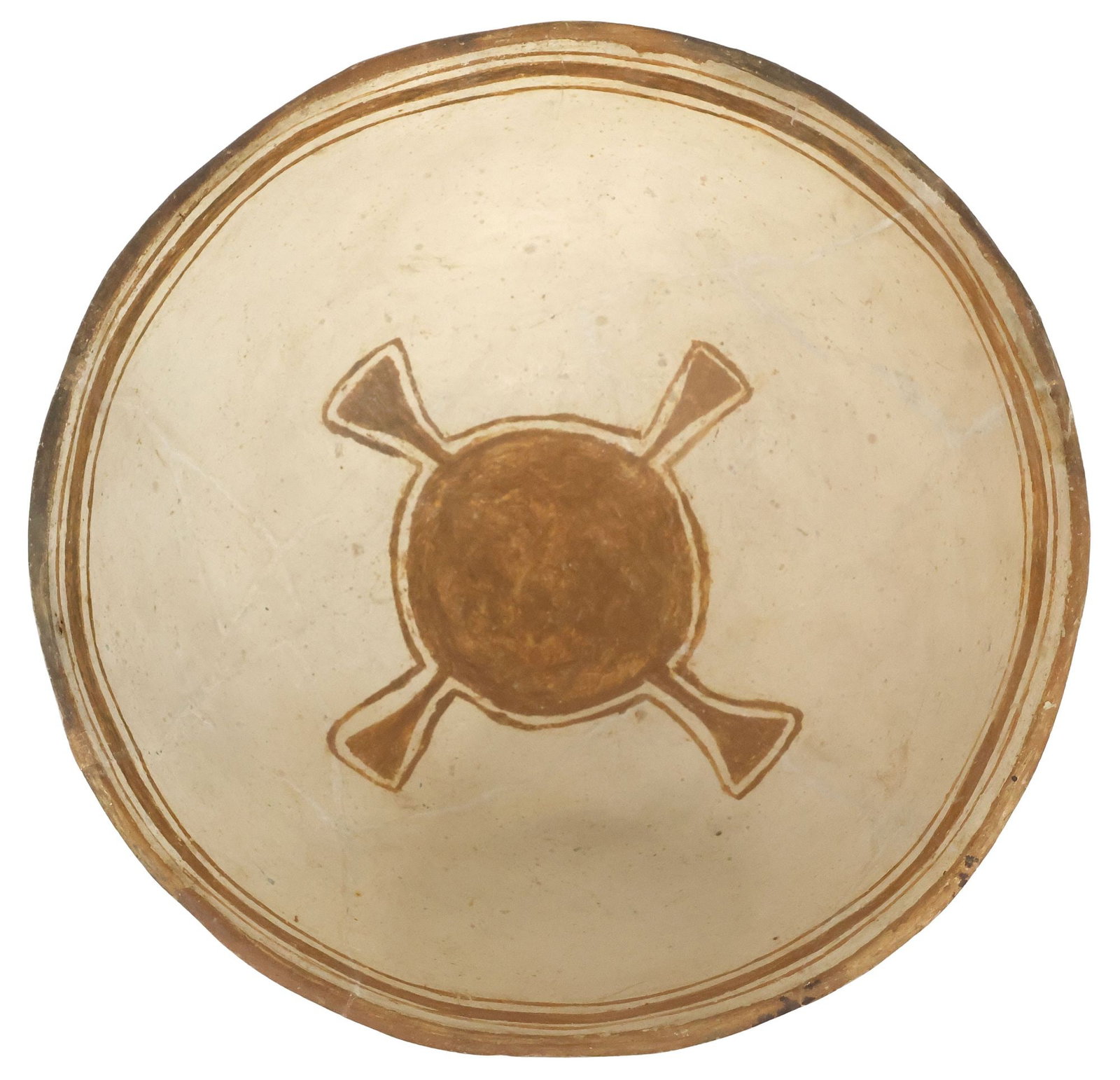 MIMBRES RED-ON-WHITE POTTERY BOWL (1 of 4)