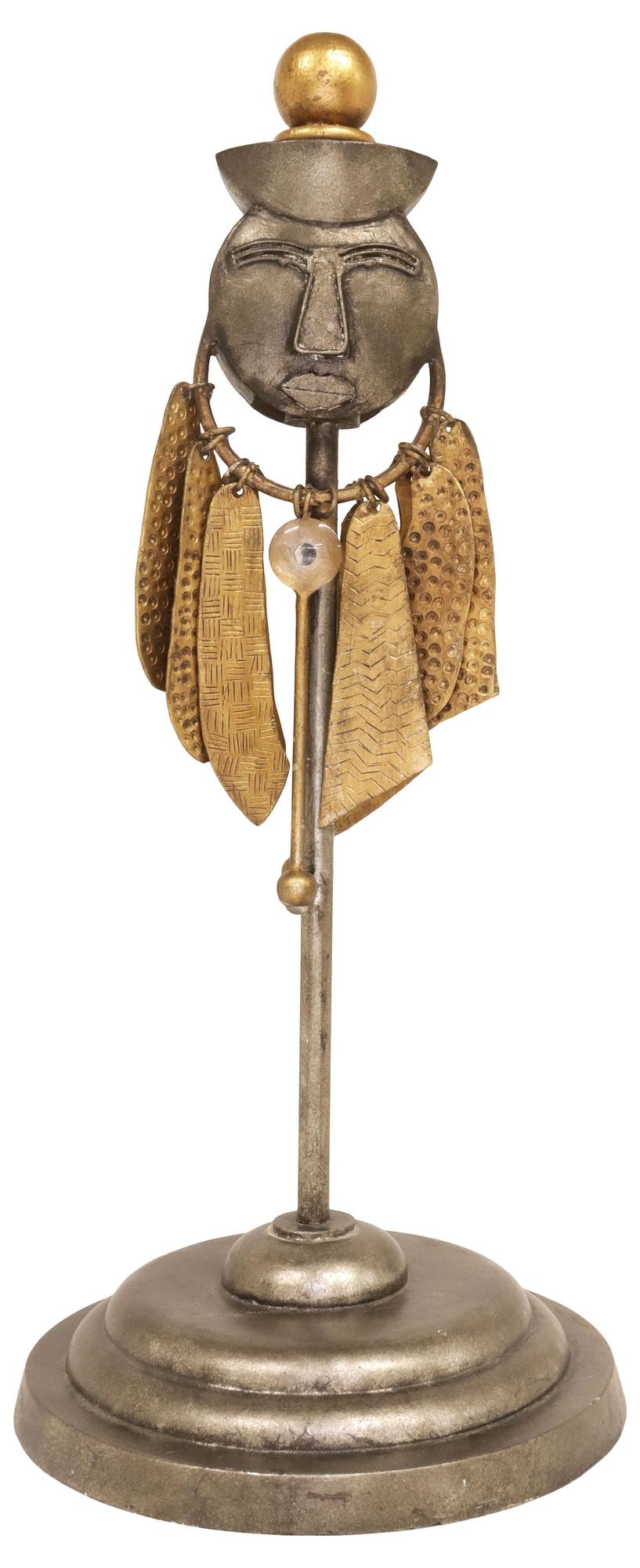 DECORATIVE MIXED-MEDIA SCULPTURE, MODELED AS A KOTA RELIQUARY FIGURE (1 of 4)