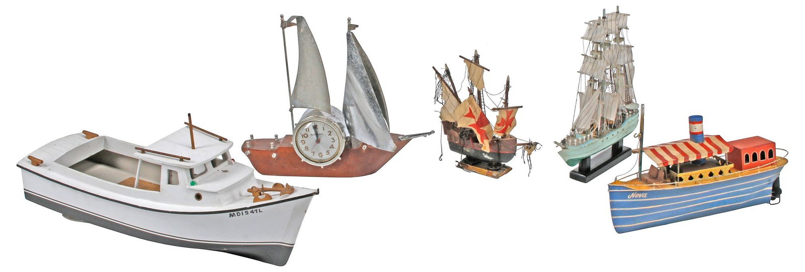 (5) COLLECTION OF NAUTICAL SAILING SHIP & FISHING BOAT MODELS (1 of 4)