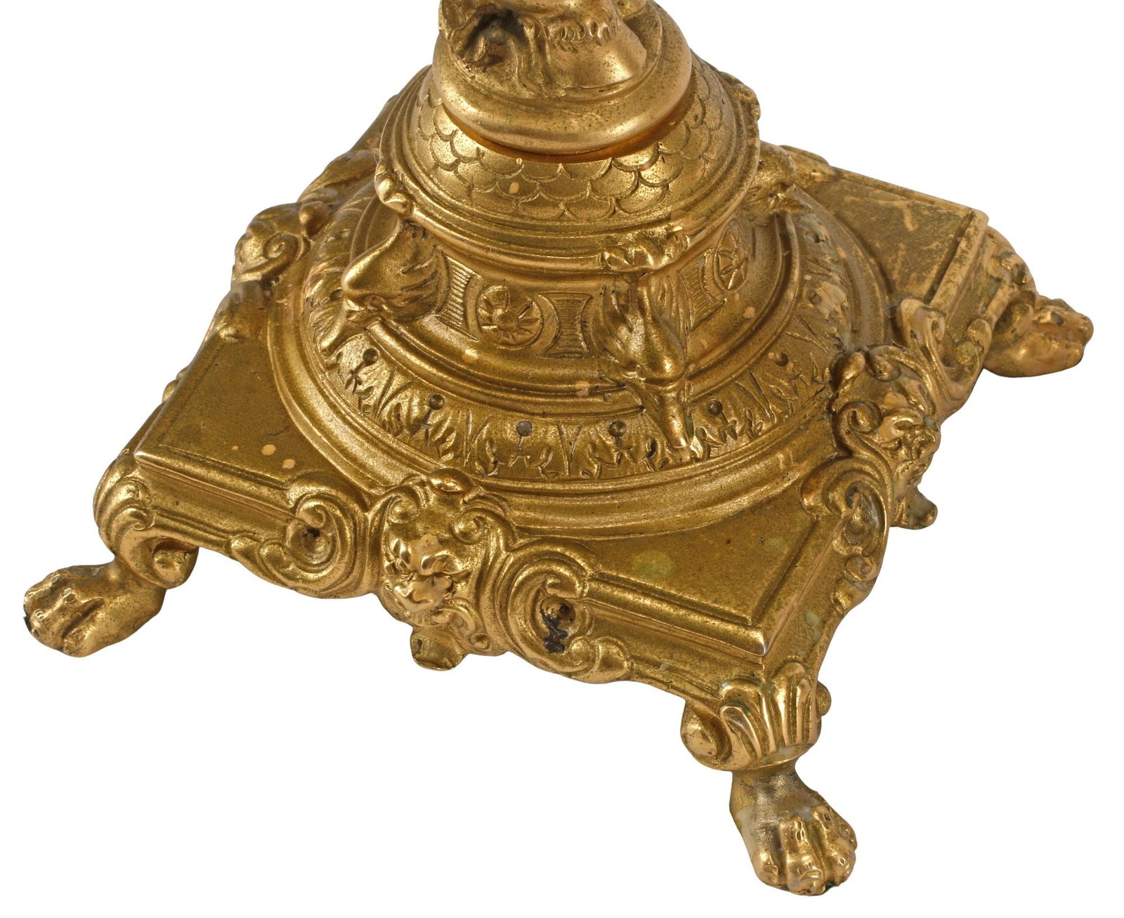 (2) ITALIAN ROCOCO STYLE ORMOLU FIGURAL CENTAUR 3-LT CANDELABRA - 5