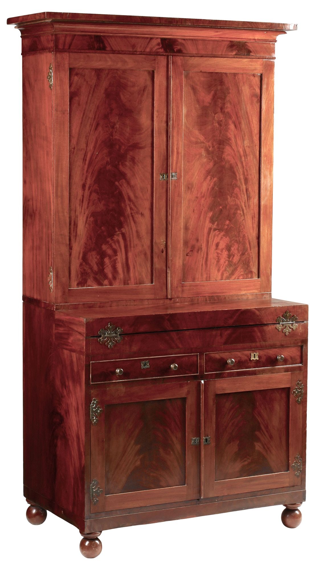 AMERICAN FLAME MAHOGANY BUTLER'S CABINET / BUREAU (1 of 8)