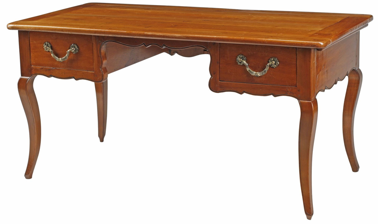 FRENCH PROVINCIAL LOUIS XV STYLE FRUITWOOD WRITING DESK (1 of 5)