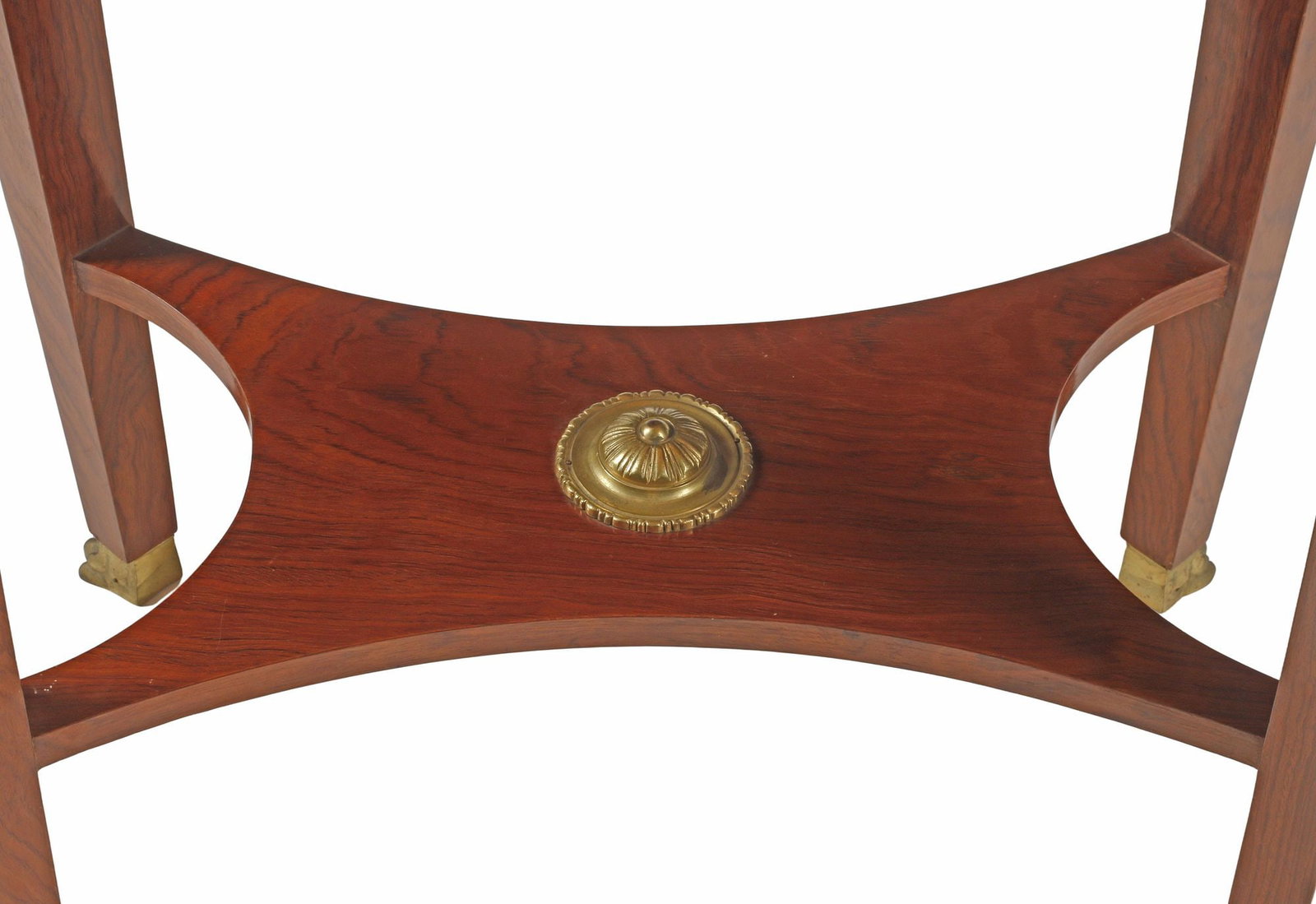 EMPIRE STYLE LEATHER-TOP ORMOLU-MOUNTED SIDE TABLE - 6