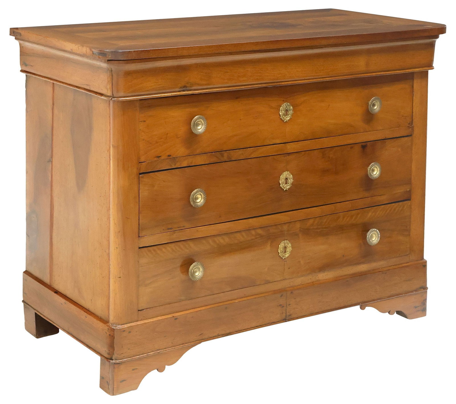 FRENCH LOUIS PHILIPPE PERIOD WALNUT 4-DRAWER COMMODE (1 of 5)