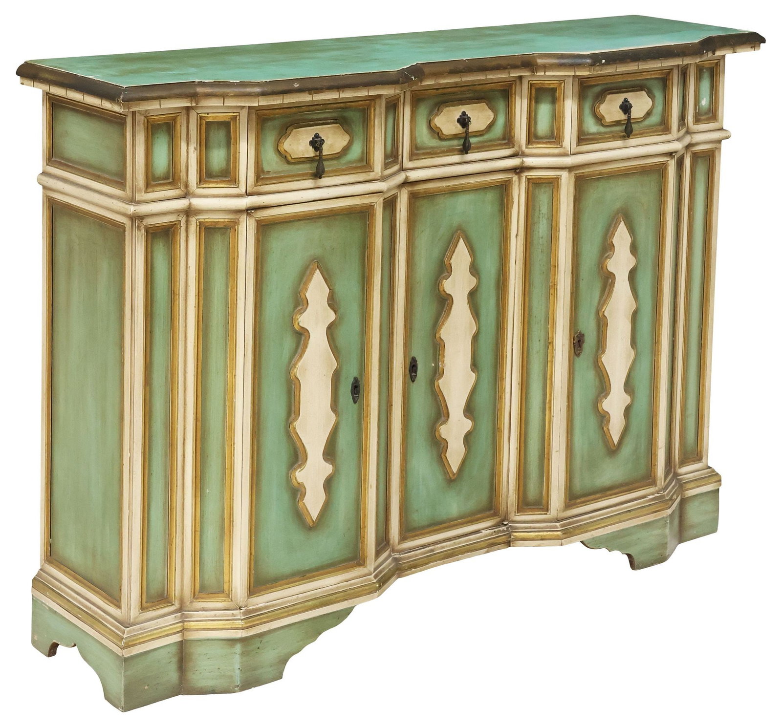 ITALIAN VENETIAN PARCEL-GILT & PAINT-DECORATED SIDEBOARD (1 of 6)