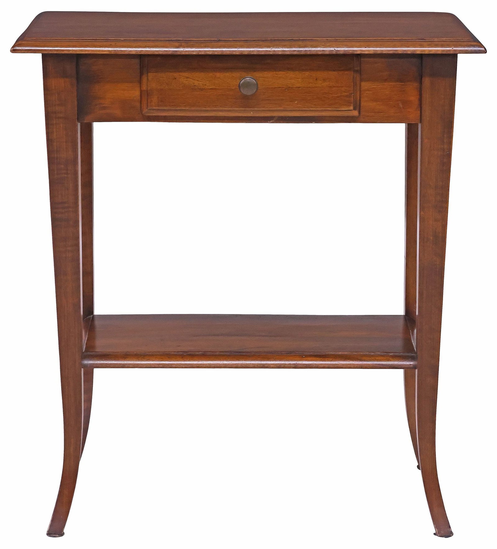 ITALIAN WALNUT SINGLE-DRAWER SIDE TABLE - 2