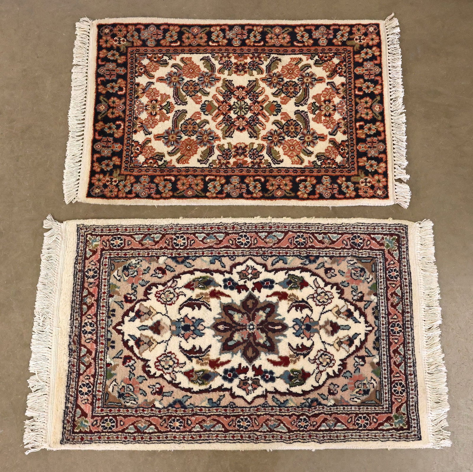 (2) ESTATE HAND-TIED TABRIZ SCATTER RUGS, LARGEST: 3'4" X 2' (1 of 5)