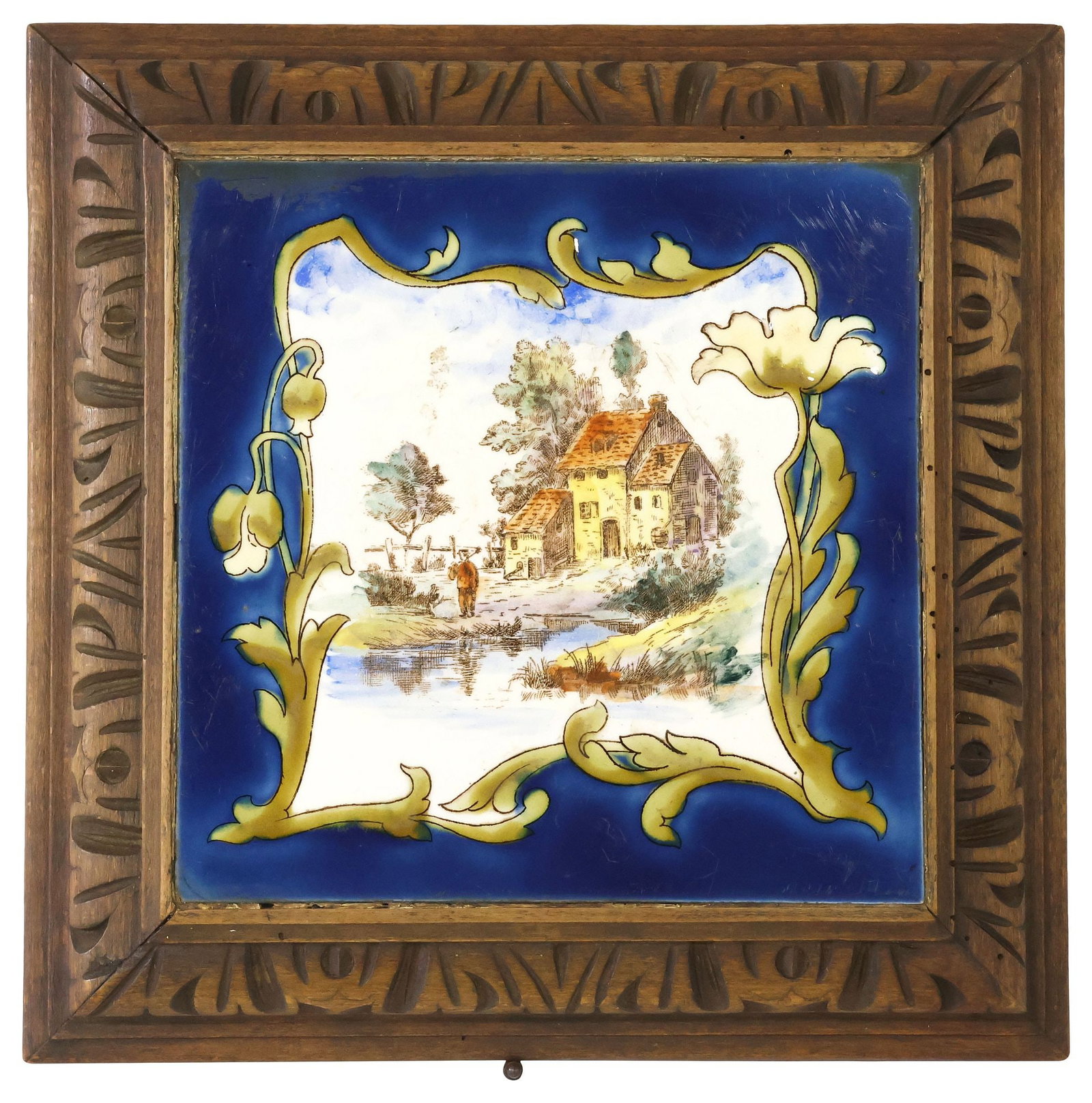 FRENCH MUSIQUE L'UNIVERSELLE FAIENCE TILE MUSICAL TRIVET (1 of 5)