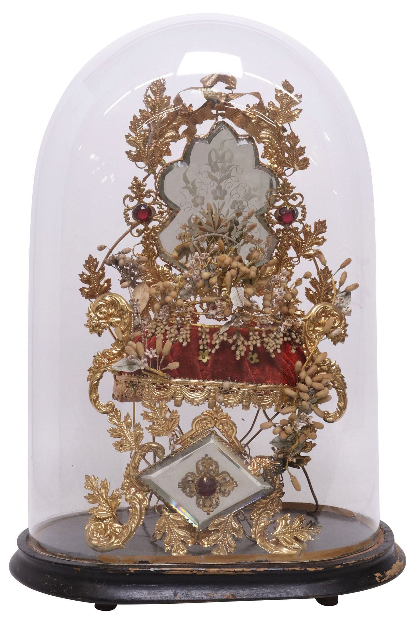 FRENCH GLOBE DE MARIEE/ BRIDE'S GLOBE IN GLASS CLOCHE