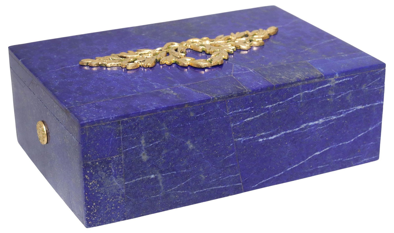 EMPIRE STYLE ORMULU-MOUNTED LAPIS LAZULI TABLE BOX - 5