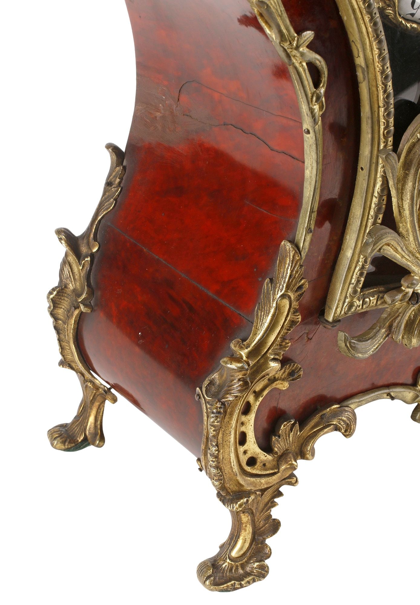 LOUIS XV STYLE ORMOLU-MOUNTED FIGURAL ANGEL BRACKET CLOCK - 2