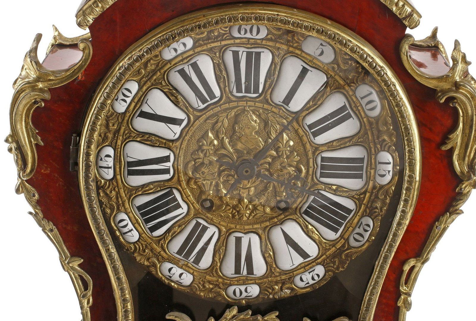 LOUIS XV STYLE ORMOLU-MOUNTED FIGURAL ANGEL BRACKET CLOCK - 4