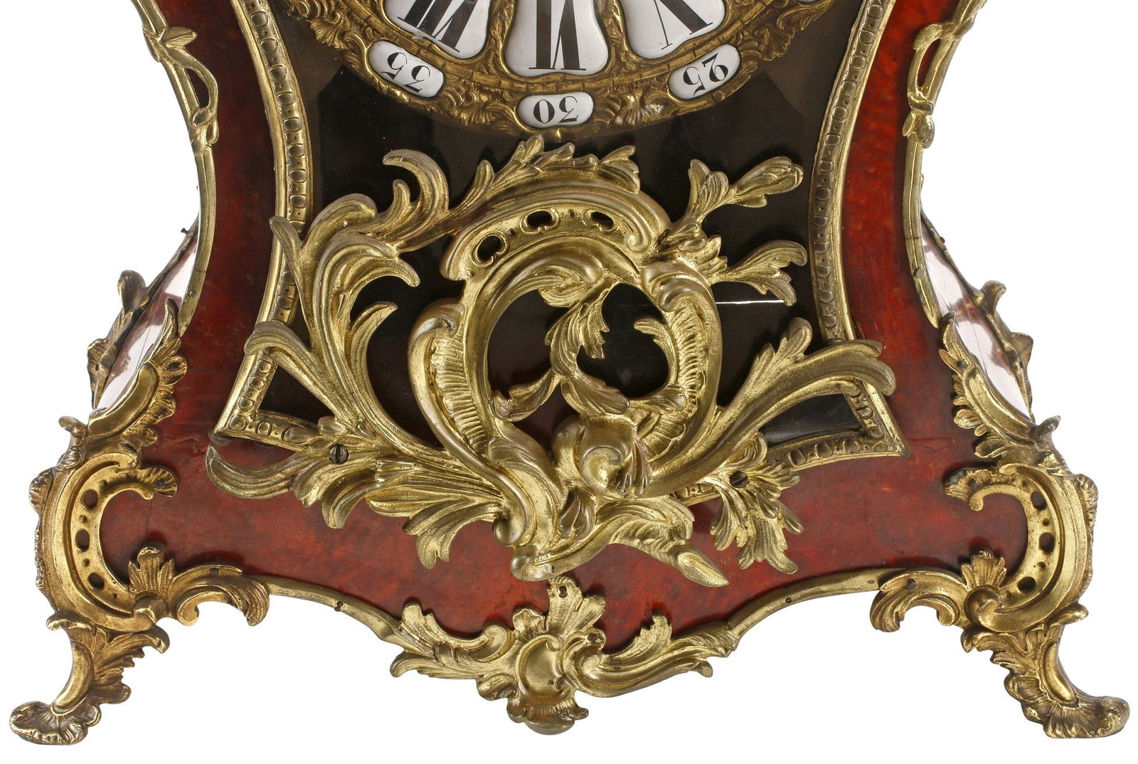 LOUIS XV STYLE ORMOLU-MOUNTED FIGURAL ANGEL BRACKET CLOCK - 5