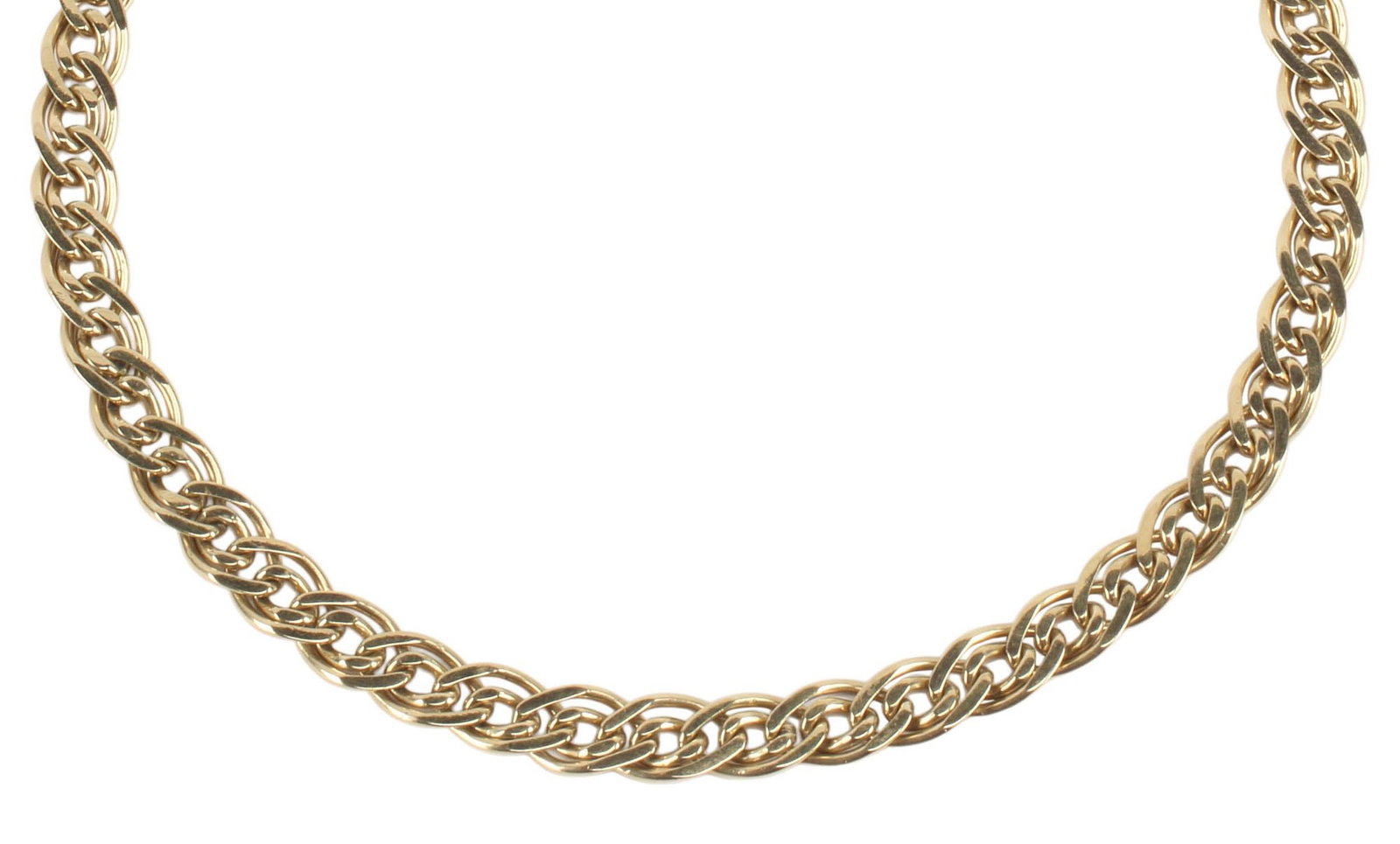 ESTATE 18KT YELLOW GOLD CURB-LINK CHAIN, 57.5 GRAMS (1 of 5)