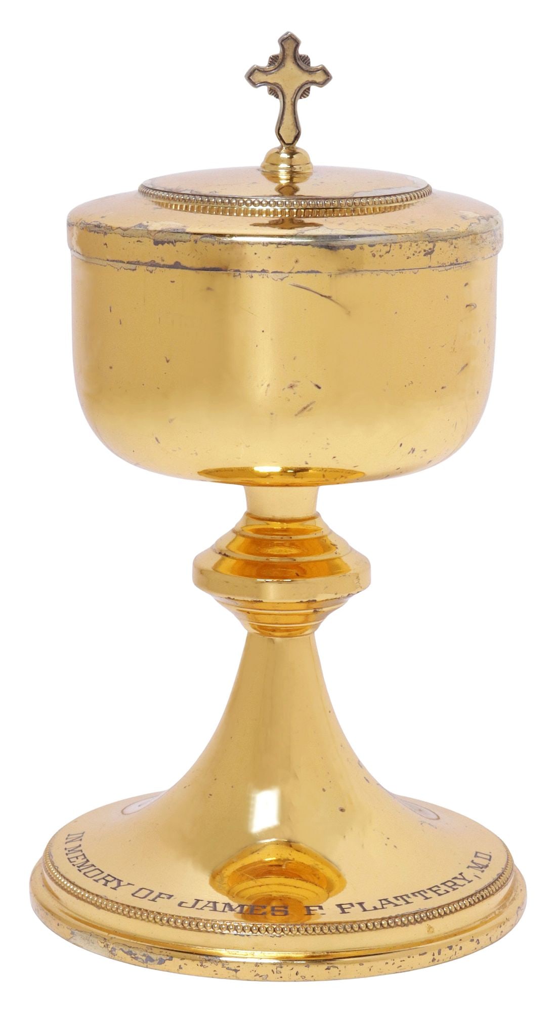 AMERICAN INTERNATIONAL SILVER CO. GILT-STERLING LITURGICAL CIBORIUM (1 of 6)