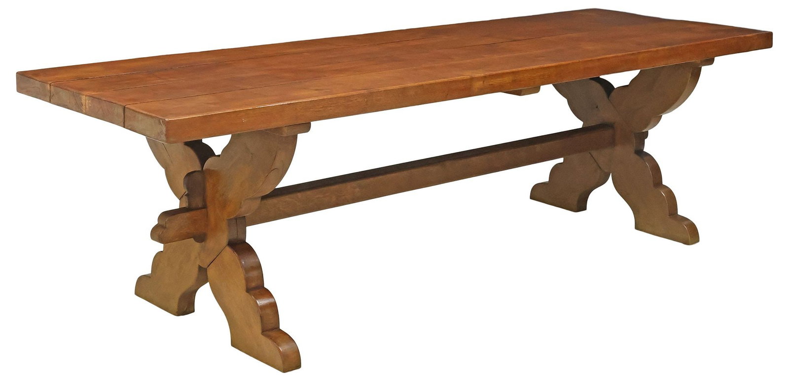 LARGE FRENCH PROVENCIAL OAK MONASTERY / REFECTORY TABLE, 98.5"L (1 of 4)
